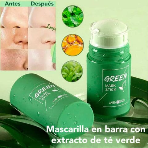 Green Stick™ - Mascarilla en Barra ENRIQUECIDA con Té Verde (OFERTA 2X – Tienda GS)